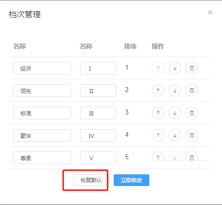 恢復默認